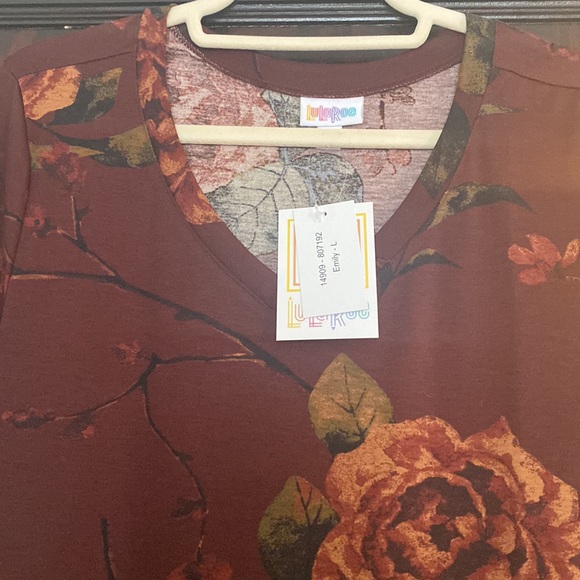 Lularoe fall floral Emily dress - Picture 4 of 6